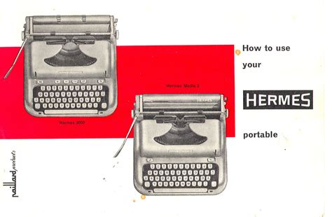 hermes automatic typewriter instruction manual|kensington Hermes 3000 manual.